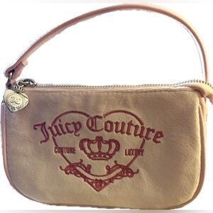 Juicy Couture Chiffon Pink Girlie Royalty Mini Wristlet NWT